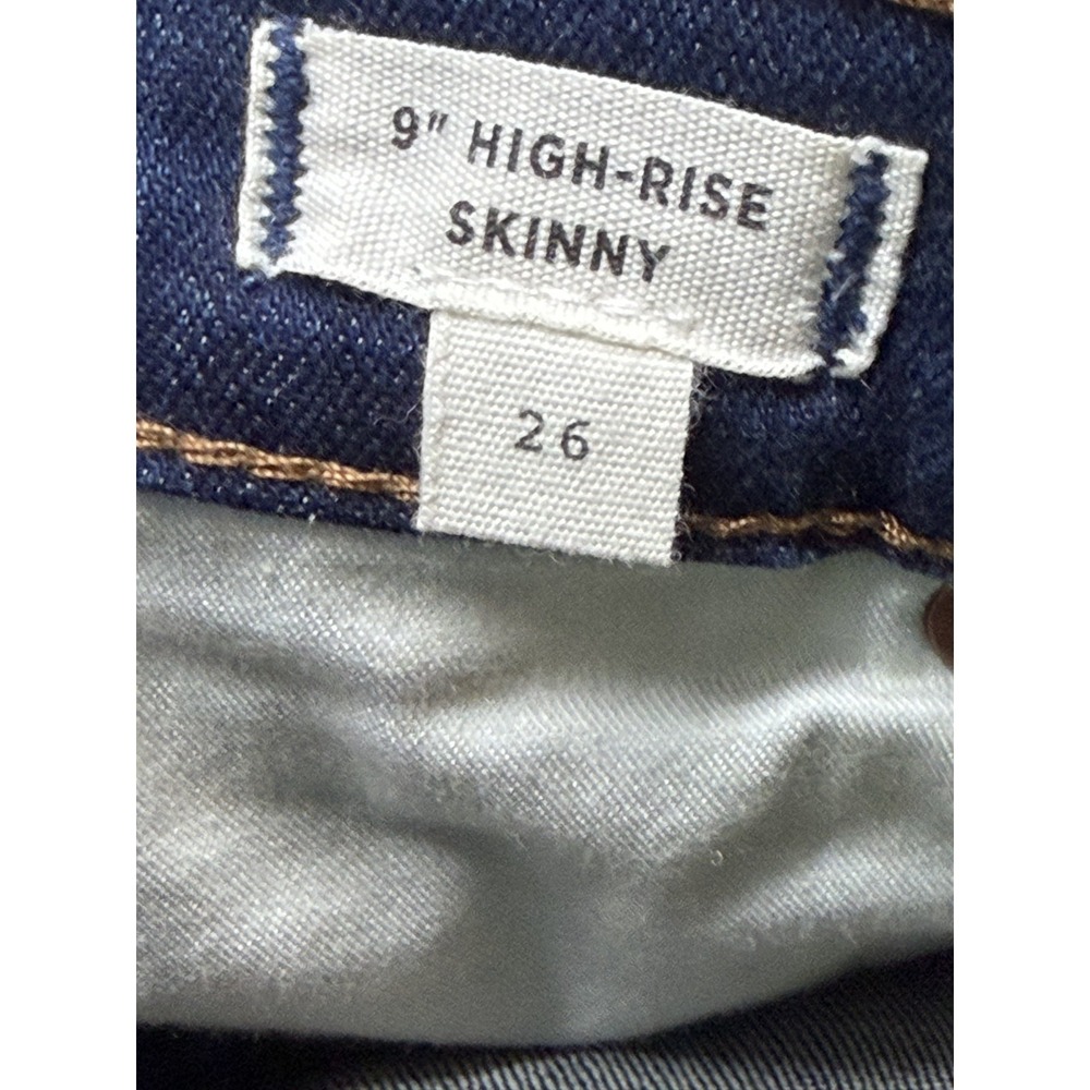 Madewell 9" High-Rise Distressed Skinny Jeans Women's Size 26 - Picture 5 of 8